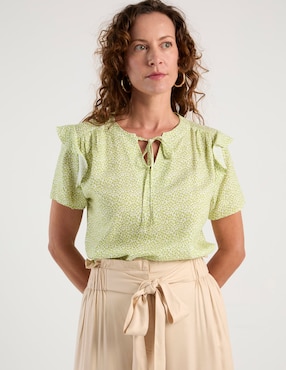 Blusa Weekend manga corta para mujer