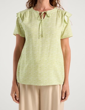 Blusa Weekend manga corta para mujer