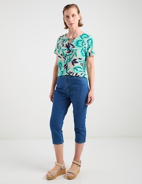 Pantalón capri Weekend slim para mujer
