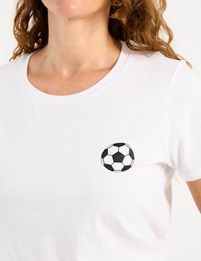 Playera manga corta Weekend cuello redondo para mujer