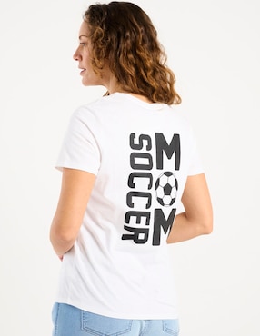 Playera manga corta Weekend cuello redondo para mujer