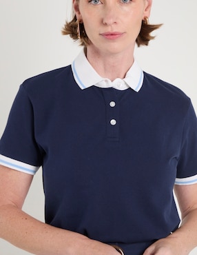 Playera manga corta Weekend cuello polo para mujer