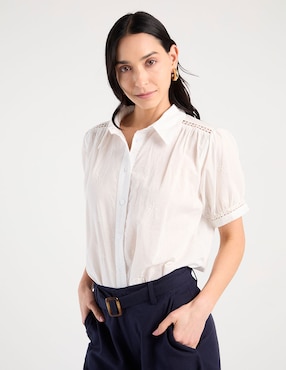 Blusa Weekend manga corta para mujer