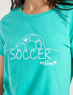 Playera manga corta Weekend cuello redondo para mujer