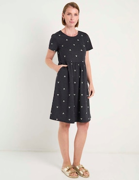 Vestido arriba de la rodilla casual Disney Dtr Mickey Mouse para mujer