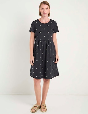 Vestido arriba de la rodilla casual Disney Dtr Mickey Mouse para mujer