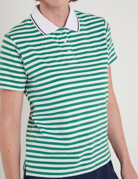 Playera manga corta Weekend cuello polo para mujer