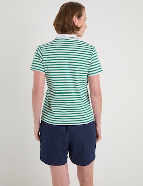 Playera manga corta Weekend cuello polo para mujer