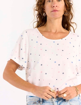 Blusa Weekend manga corta para mujer