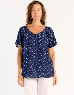 Blusa Weekend manga corta para mujer