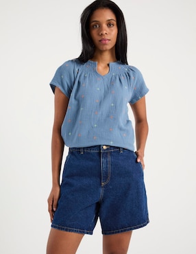 Short Weekend de mezclilla para mujer Short Weekend de mezclilla para mujer