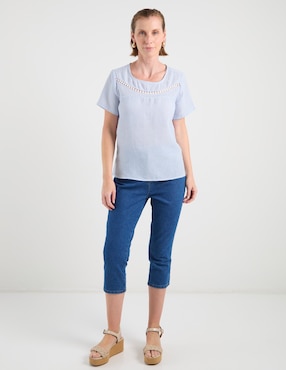Blusa Weekend manga corta para mujer