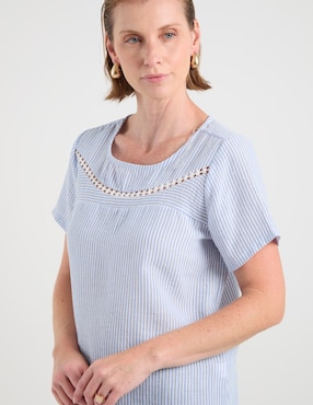 Blusa Weekend manga corta para mujer