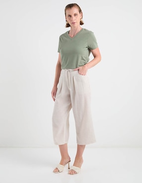 Pantalón capri Weekend amplio para mujer