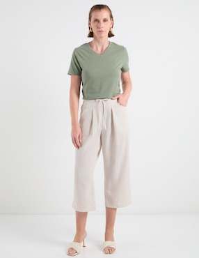 Pantalón capri Weekend amplio para mujer