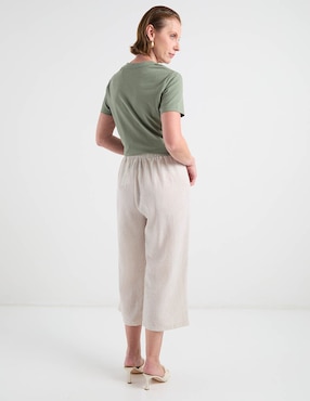 Pantalón capri Weekend amplio para mujer