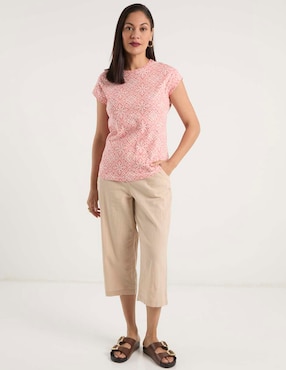 Playera manga corta Weekend cuello redondo para mujer