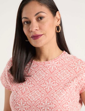 Playera manga corta Weekend cuello redondo para mujer