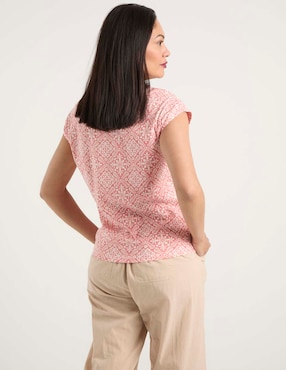 Playera manga corta Weekend cuello redondo para mujer