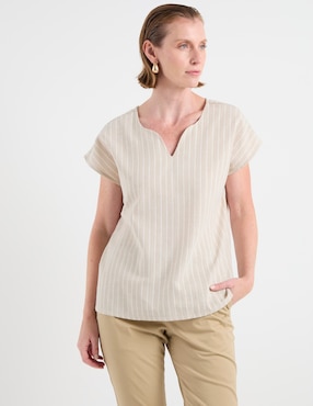 Blusa Weekend manga corta para mujer