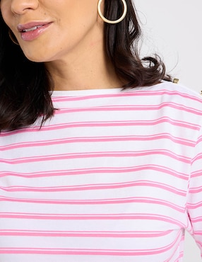 Playera manga 3/4 Weekend cuello redondo