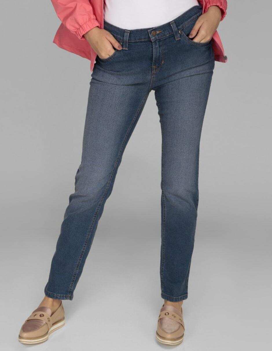 Jeans slim corte cintura para mujer Jeans slim corte cintura para mujer