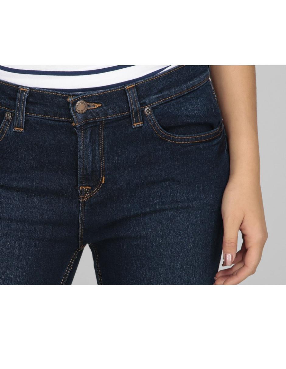 Jeans slim corte cintura para mujer 8