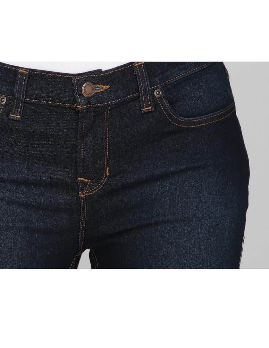 Jeans slim corte cintura para mujer 8