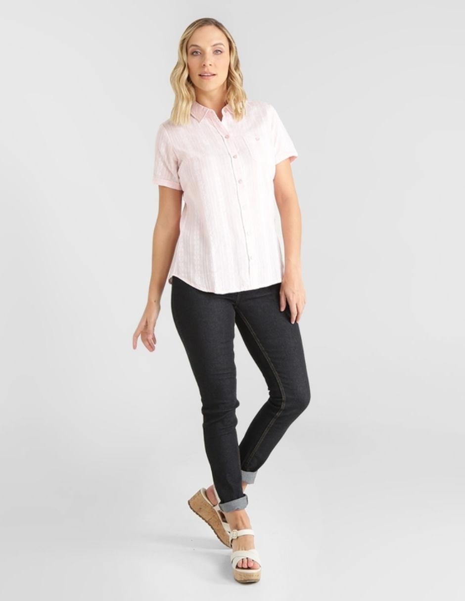 Jeans skinny corte cintura para mujer 8