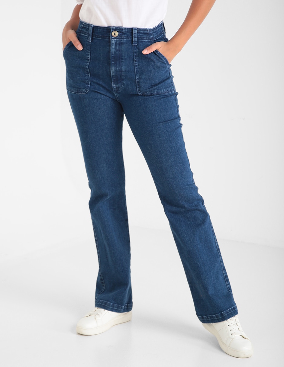 Prominente Hizo un contrato planes Jeans Weekend corte bootcut cintura alta para mujer | Suburbia.com.mx