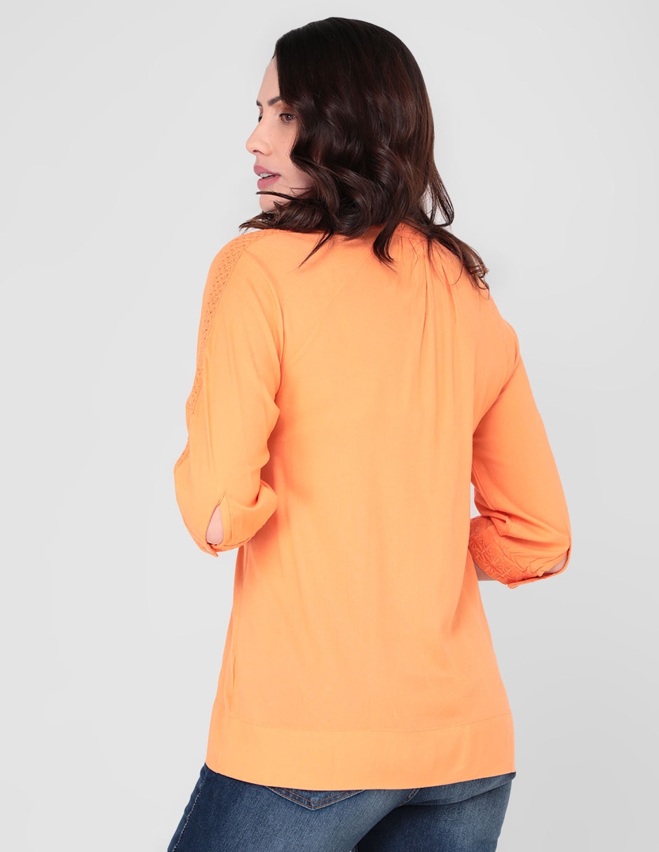Blusa manga 3/4 para mujer