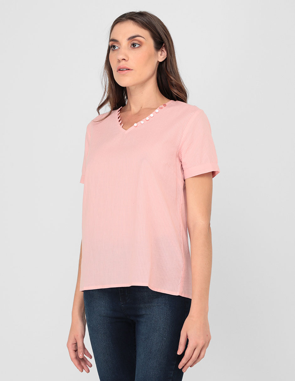 BLUSA WEEKEND, GDE, MALVA MEDIO LISO M
