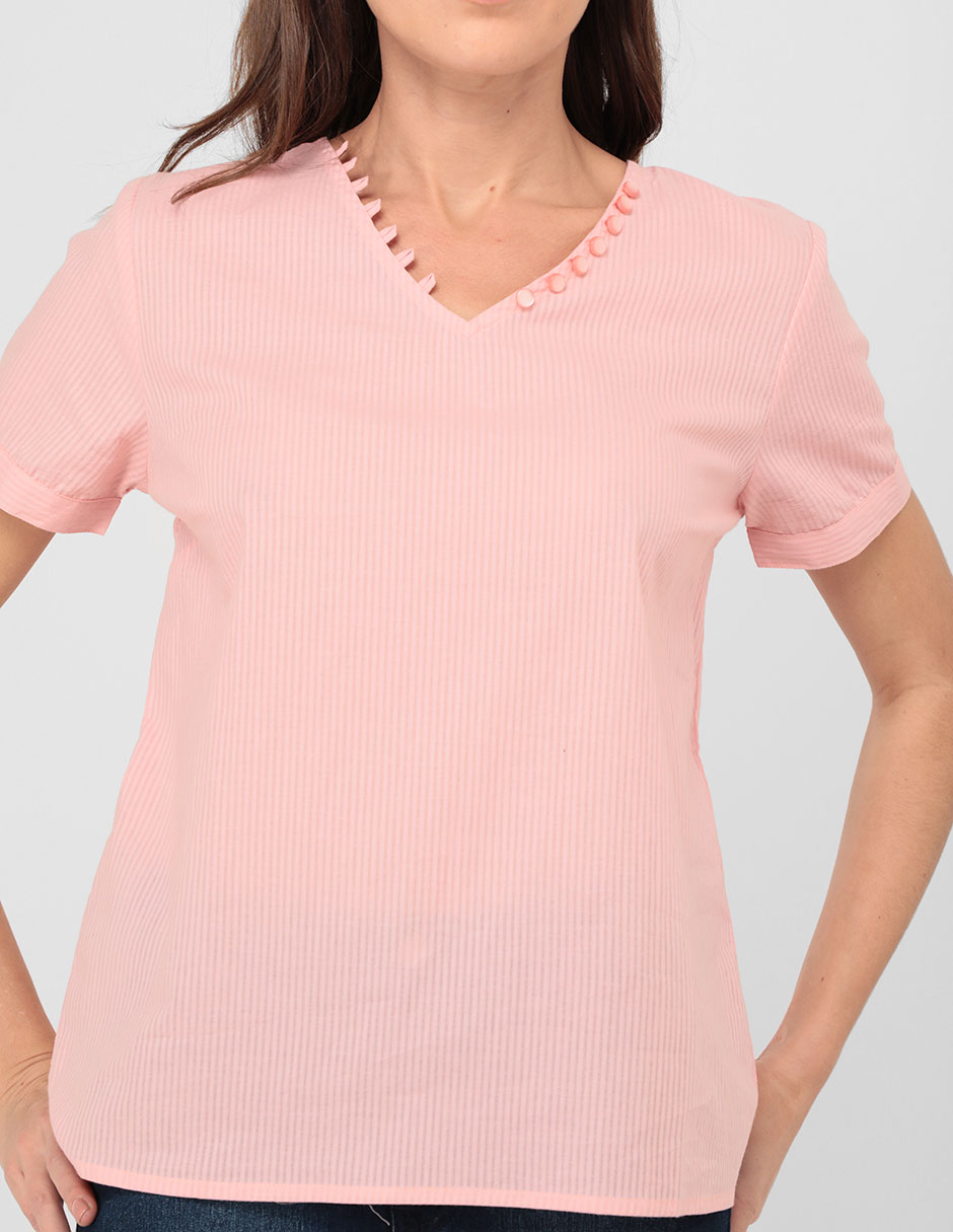 BLUSA WEEKEND, GDE, MALVA MEDIO LISO M