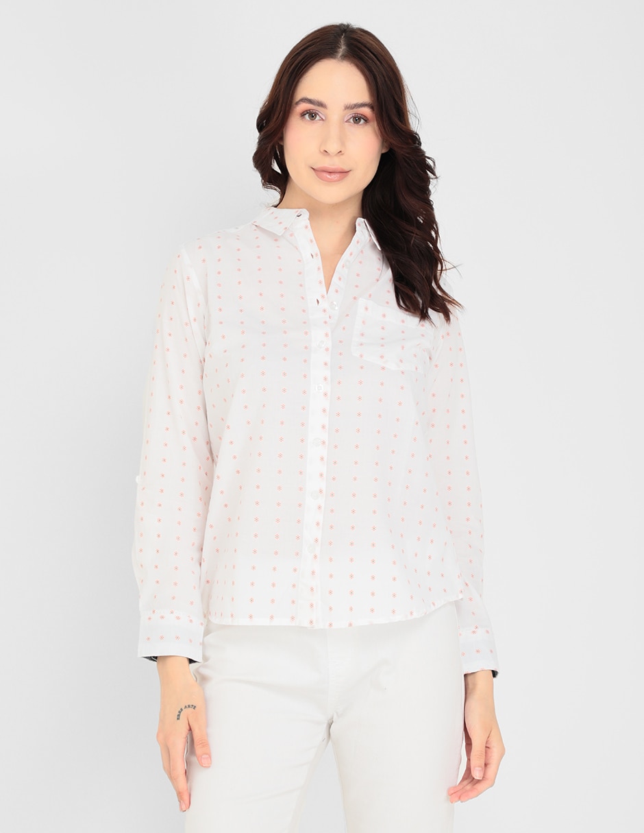Blusa manga larga para mujer