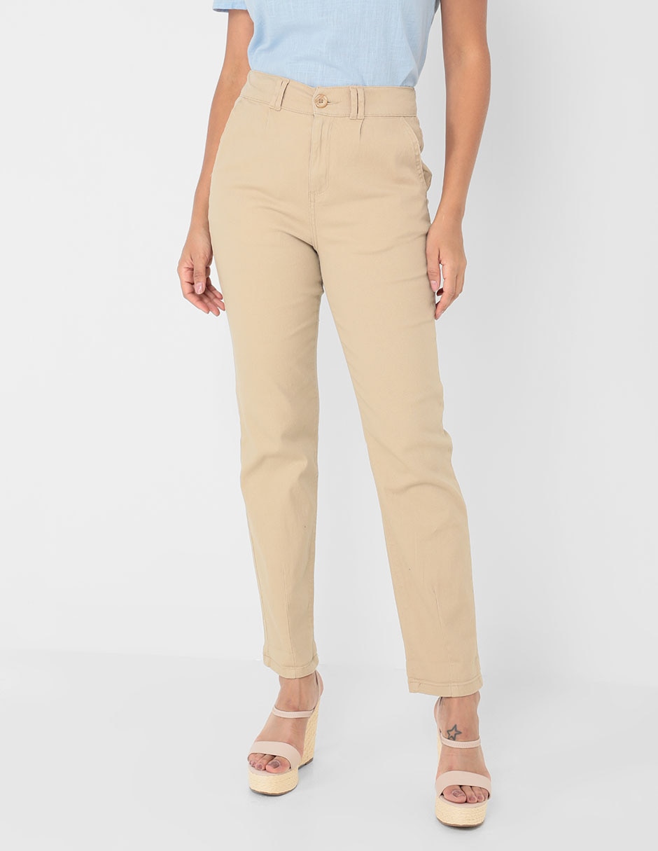 PANTALON WEEKEND, 28, KHAKI CLARO LISO