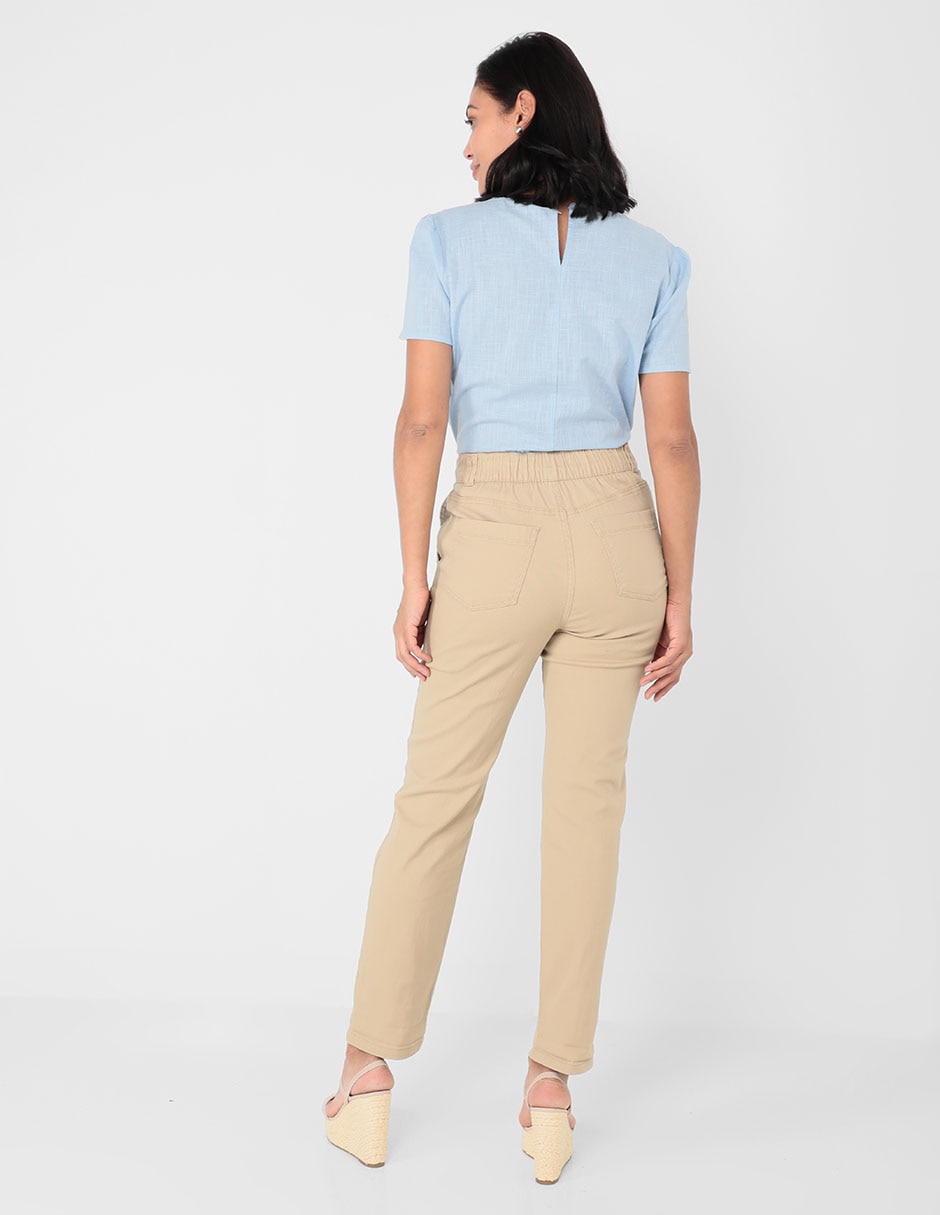 PANTALON WEEKEND, 28, KHAKI CLARO LISO