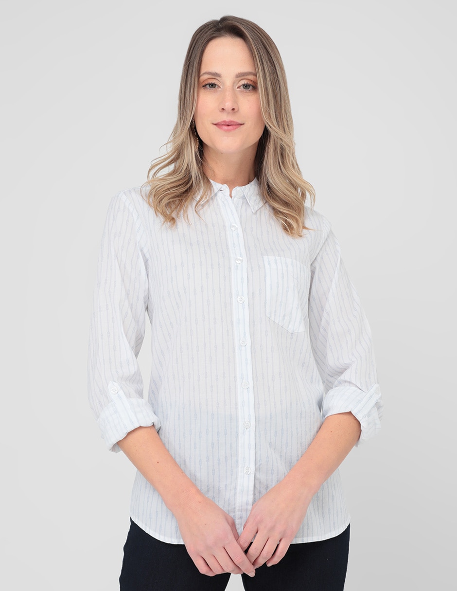 Suburbia blusa online blanca