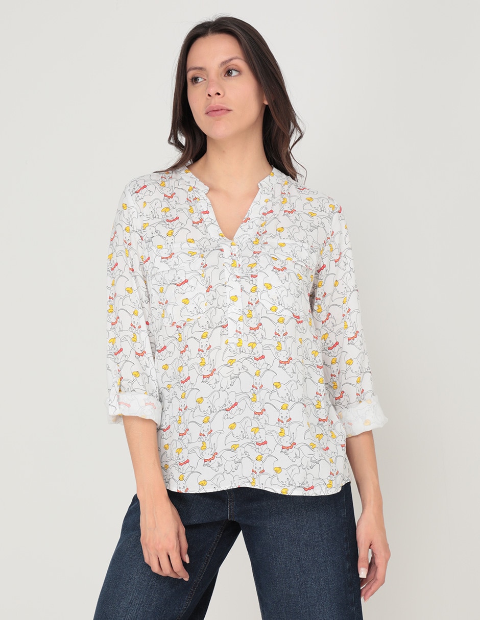 Blusa Disney DTR manga larga para mujer