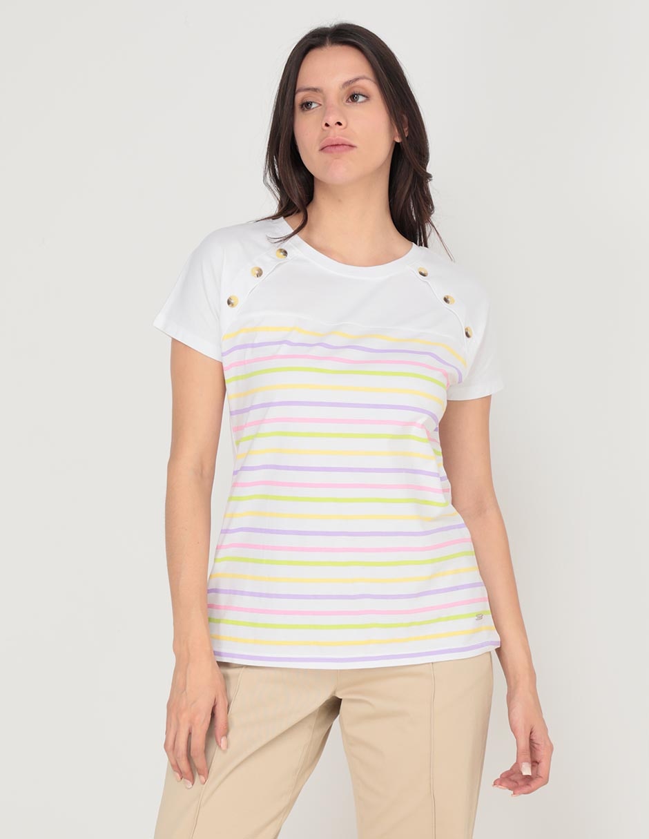 Playera manga corta discount mujer