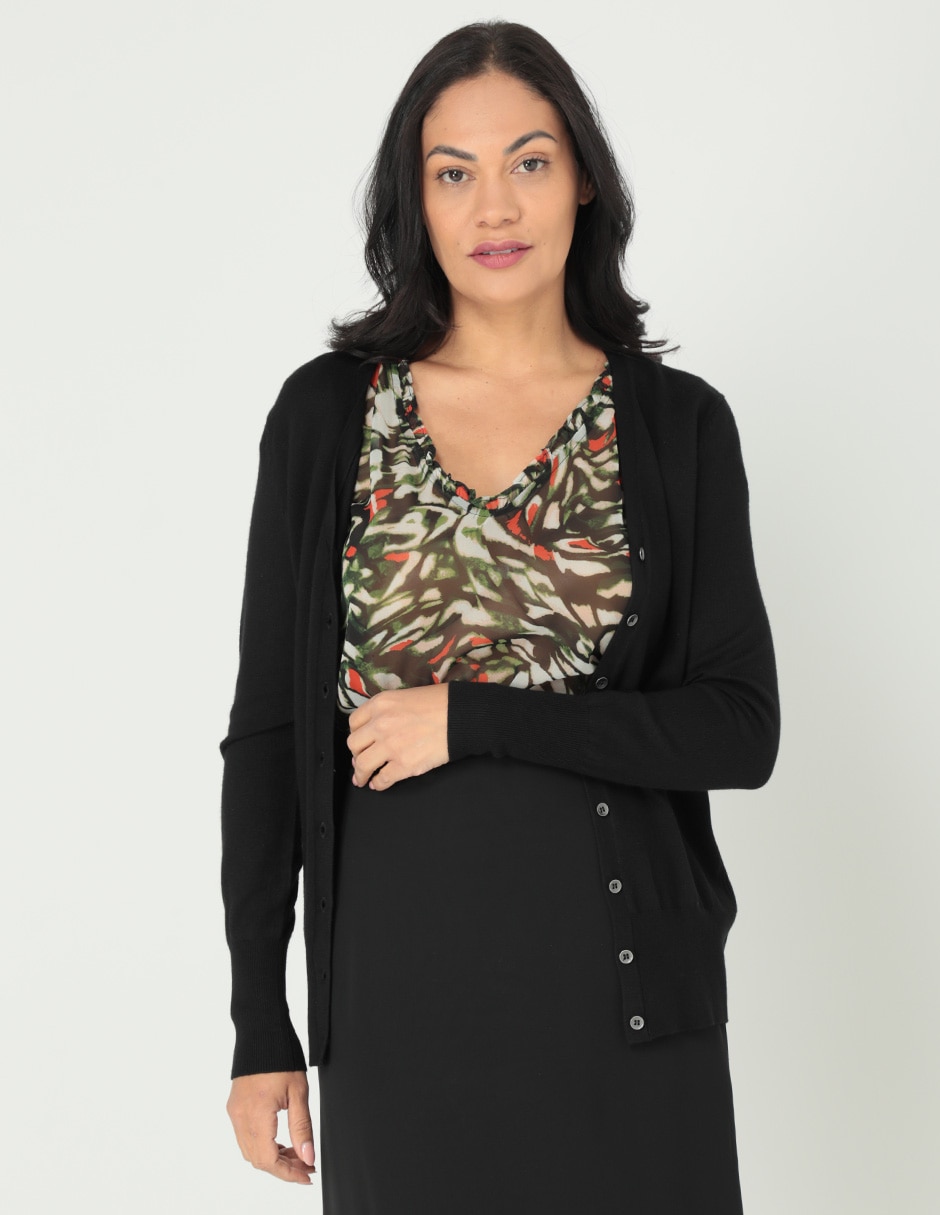 Suéter Weekend cuello V para mujer Suburbia