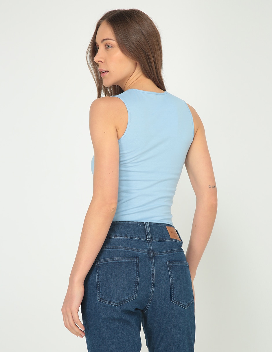 Top cuello redondo tirante ancho 2