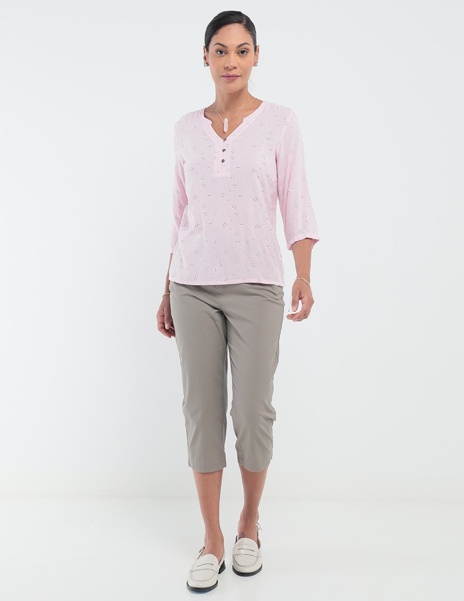 Pantalón capri slim para mujer 3