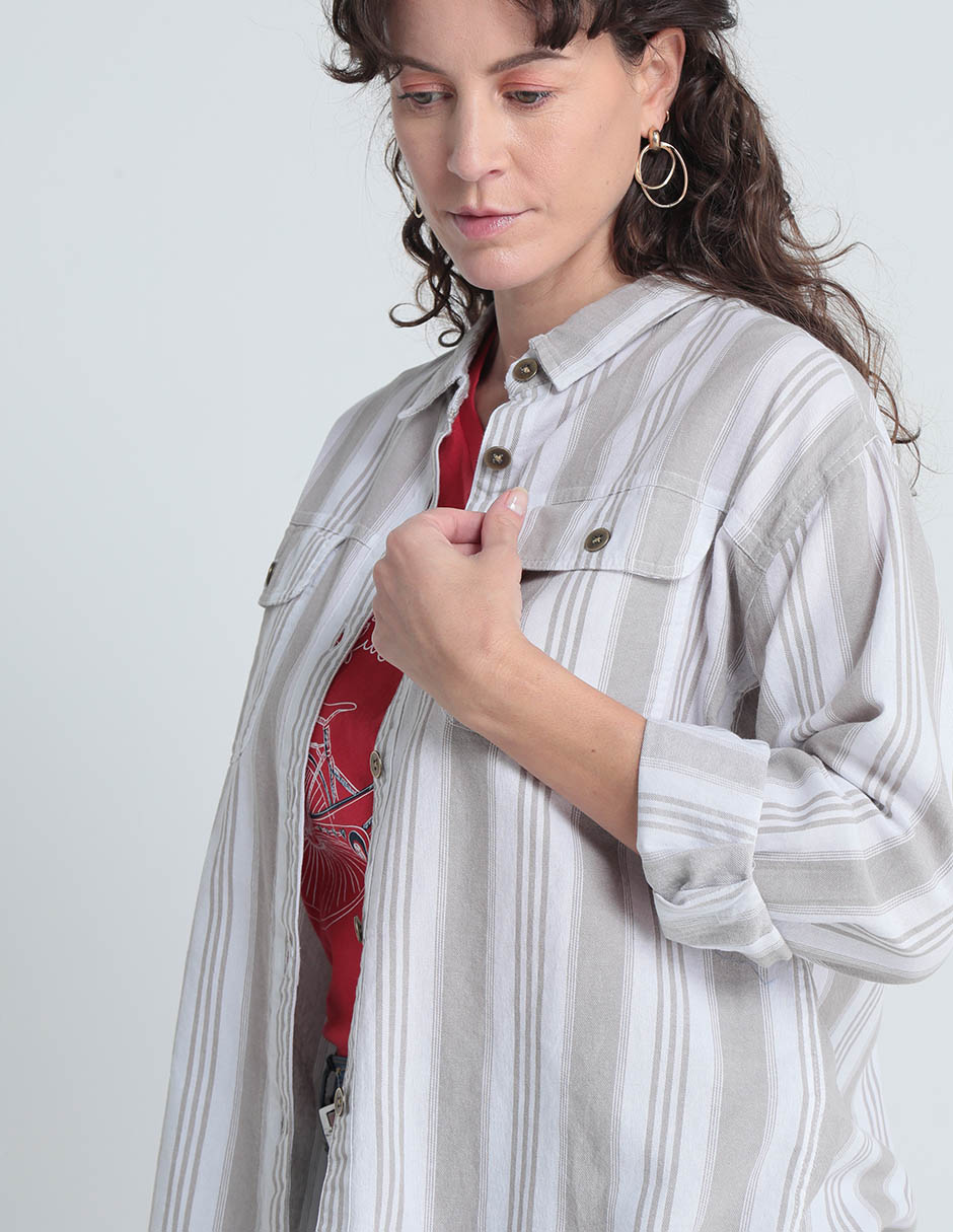 Blusa manga larga para mujer 4