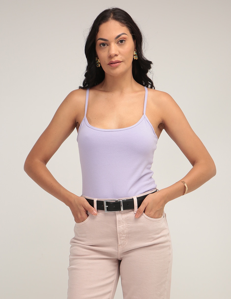 Playera cuello redondo para mujer
