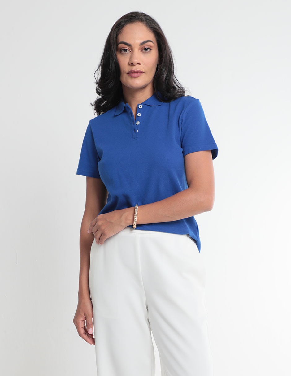 Playera tipo polo Weekend para mujer Suburbia