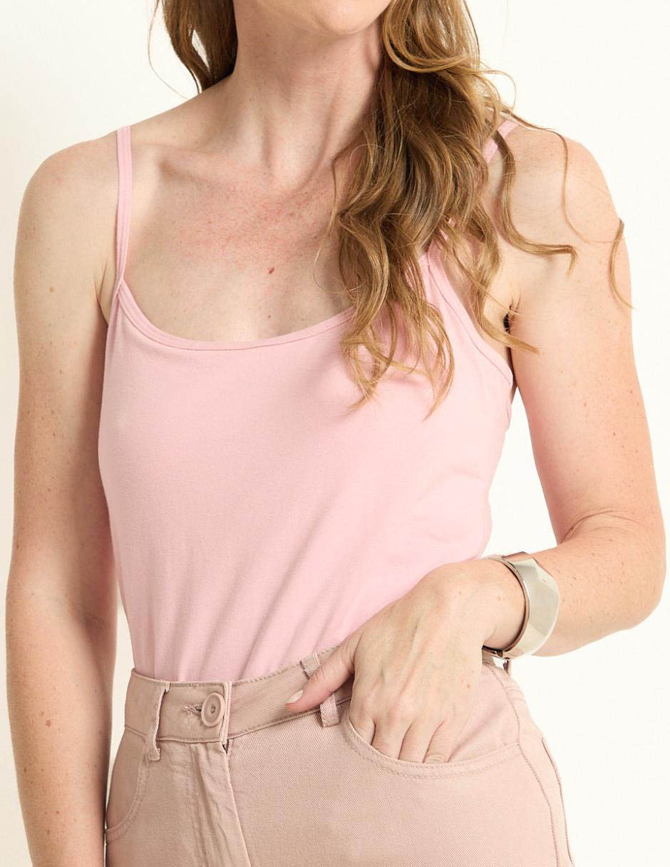 Top escote cuadrado tirante ajustable 4