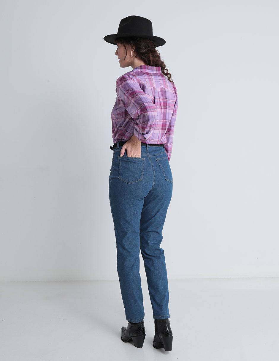 Jeans straight para mujer 2