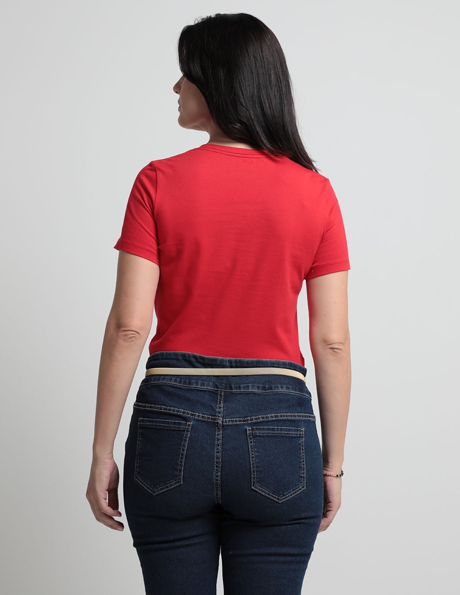 PLAYERA WKM24112-A07, G, CARMÍN CLARO