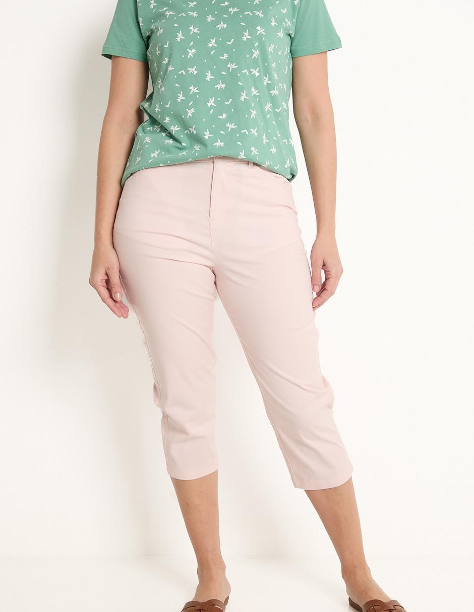 Pantalón capri slim para mujer