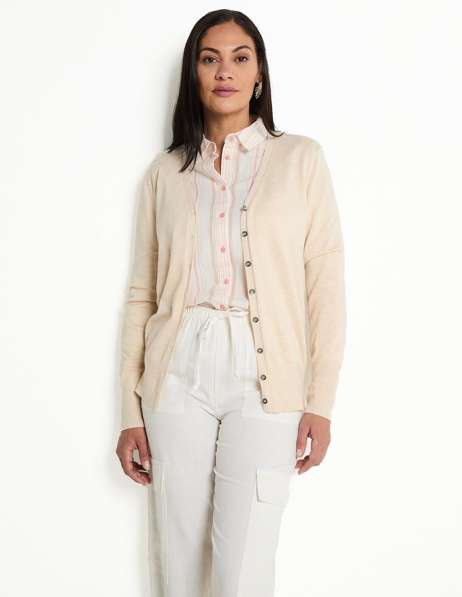 Suéter cuello v para mujer